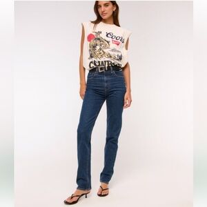 Abercrombie & Fitch Ultra High Rise 90s Straight Jean Curve Love 29 LONG